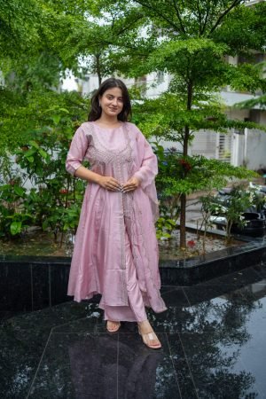 Kala Creation Beautiful Embroidered And Motif Work Kurta Pant And Dupatta Set