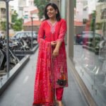 Kala Creation Beautiful Neckline Work And Printed Kurti Pant And Dupatta Set