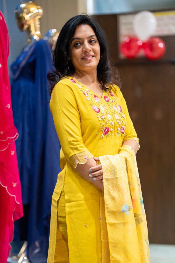Kala Creation Beautiful Neckyock Embroidered Work Kurta Pant And Dupatta Set - Image 3