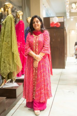 Kala Creation Beautiful Lining Top Pant And Dupatta Set