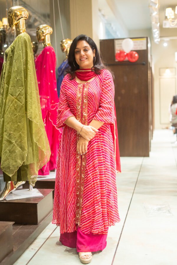 Kala Creation Beautiful Lining Top Pant And Dupatta Set