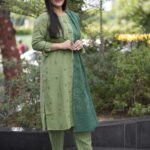 Kala Creation Neckyoke Embroidered Work Kurta Pant And Dupatta Set