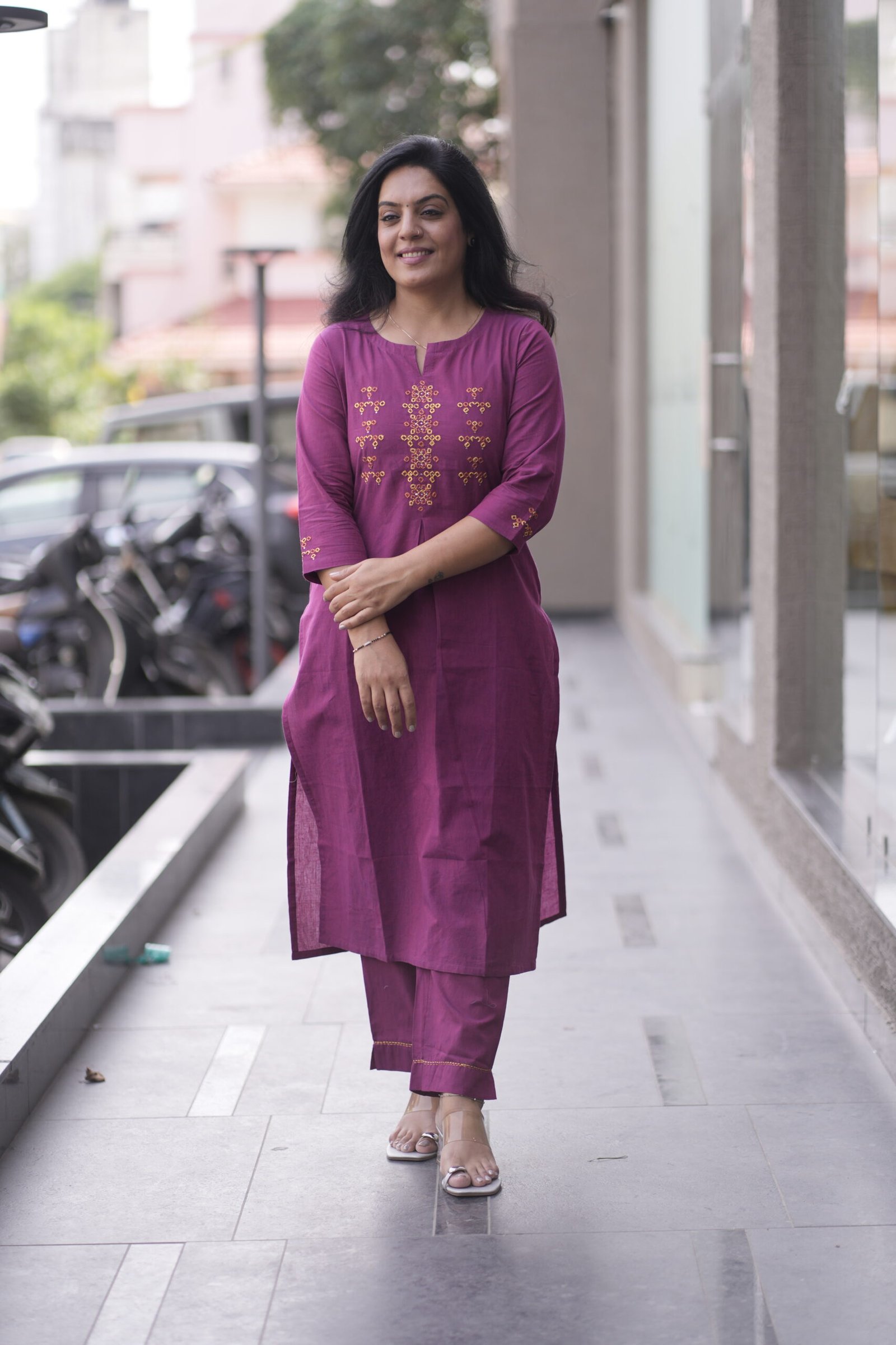 Kala Creation Plain 2 Piece Plain Kurta pant Set