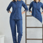 Kala Creation Dark Blue Denim Co-Ord Set