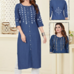 Kala Creation Premium Collection Soft Cool Denim Top Collection For Women's Kurti