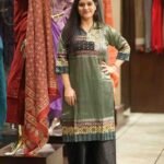 Kala Creation Beautiful Silk Green Kurti