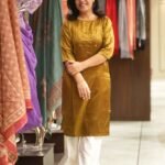 Kala Creation Beautiful Work Plain Kurti