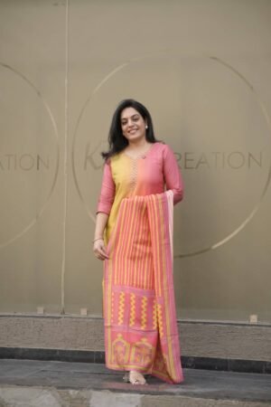 Kala Creation Beautiful Work Kurta Pant And Dupatta Set