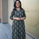 Kala Creation Beautiful Printed Cotton V-Neck Kurta