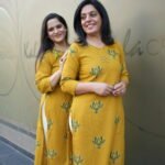 Kala Creation Beautiful Mirror Work Cotton V-Neck Kurta