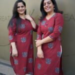 Kala Creation Beautiful Mirror Work Cotton V-Neck Kurta