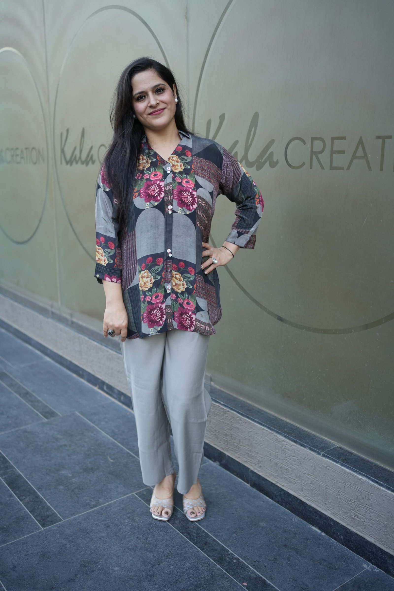 Kala Creation Beautiful Printed Muslin Short Kurti