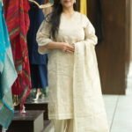 Kala Creation V-Neck Work Kurta With Dupatta And Pant Set