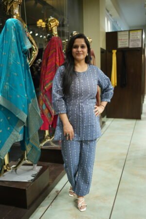 Kala Creation Beautiful Round Neck Kurta Pant Set Co-Ord Set