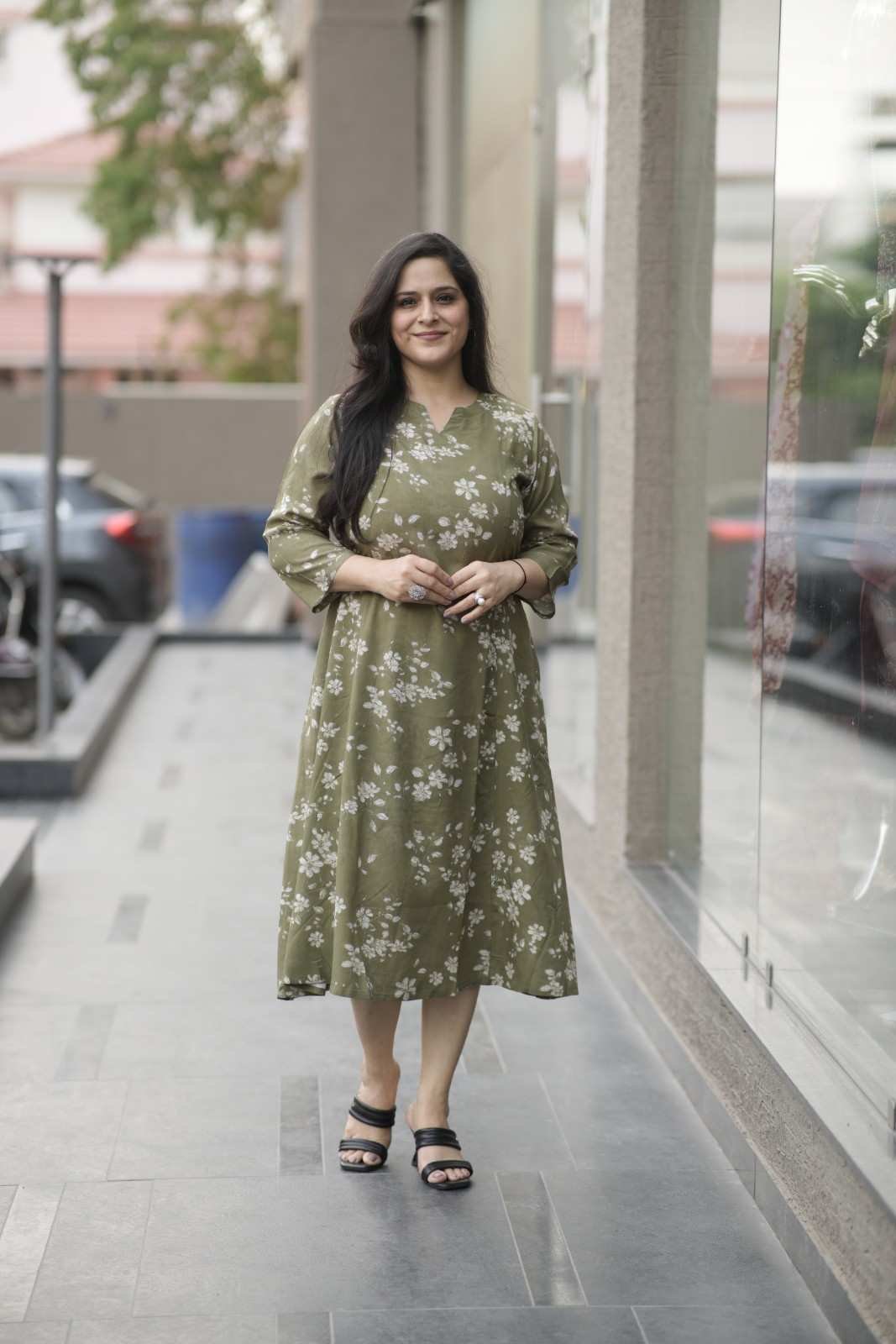 Kala Creation Beautiful A-Line Midi Dress