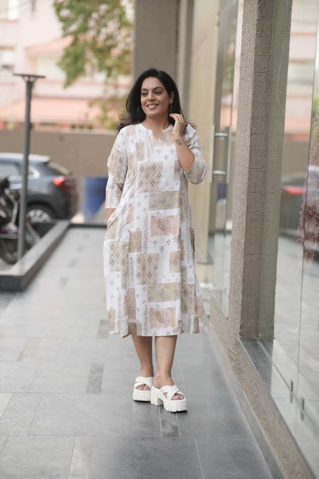 Kala Creation Beautiful A-Line Midi Dress