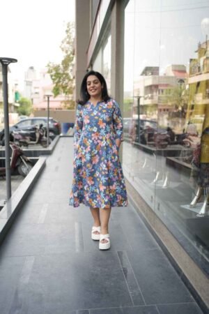 Kala Creation Beautiful A-Line Midi Dress