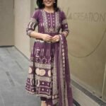 Kala Creation Beautiful Printed Flared Kurta Pant And Dupatta Set