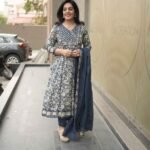 Kala Creation Beautiful Angrakha Flared Kurta Pant And Dupatta Set