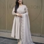 Kala Creation Beautiful Anarkali Kurta Pant And Dupatta Set