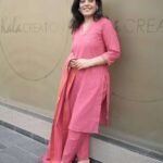 Kala Creation Elegant Straight Cut Kurta V-Neckline Matching Straight Pant And Dupatta Set