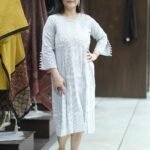 Kala Creation Beautiful Striped Work Midi Dress