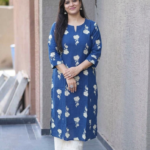 Kala Creation Women's Cotton Floral Printed Straight Kurta