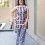 Kala Creation Beautiful Sleeveless Cotton Short Kurta And Pant Set Co-Ord Set
