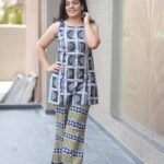 Kala Creation Beautiful Sleeveless Cotton Short Kurta And Pant Set Co-Ord Set