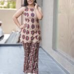 Kala Creation Beautiful Sleeveless Cotton Short Kurta And Pant Set Co-Ord Set