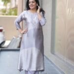 Kala Creation Elegant Muslin Silk Straight Kurta With Pant Set
