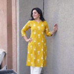 Kala Creation Women's Cotton Floral Printed Straight Kurta