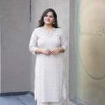 Kala Creation Beautiful Neckline Work Straight Kurta