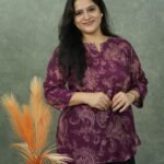 Kala Creation Paisley Print Short Kurti Elegant Ethnic Top For Everyday Style