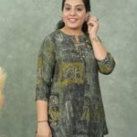 Kala Creation Mirror Work Short Kurti - Elegant Ethnic Top For Women's