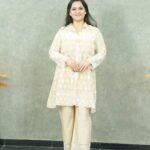Kala Creation Women's Premium Chikankari Embroidered Cotton Co-Ord Set With Lace Detail