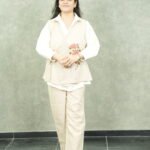 Kala Creation Stylish Layered 3 Piece Co-Ord Set Embroidered Vest, Shirt And Pant
