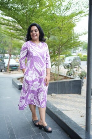Kala Creation Ethnic Printed Cotton Midi Dress