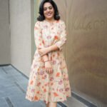 Kala Creation Ethnic Printed Cotton Midi Dress