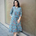Kala Creation Ethnic Printed Cotton Midi Dress