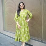 Kala Creation Beautiful Printed Long Midi Dress
