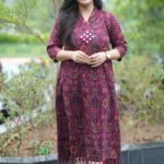 Kala Creation Elegant Floral Printed Long Midi Dress For Women