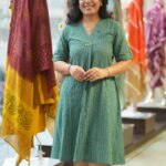 Kala Creation Comfortable Stylish Striped Midi Dresses For Every Day