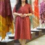 Kala Creation Comfortable Stylish Striped Midi Dresses For Every Day